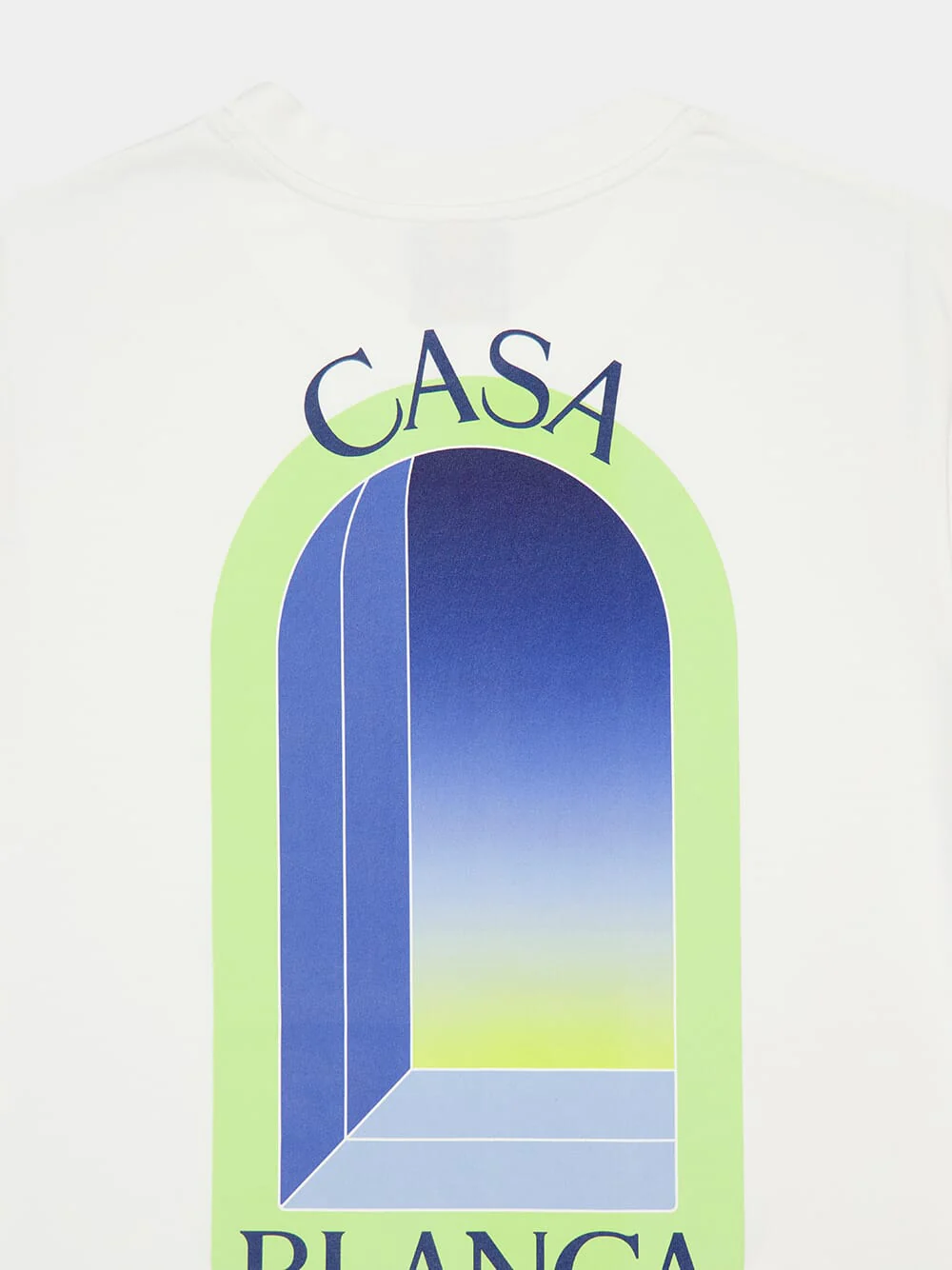 White Classic Arches Cotton T-Shirt - Image 4
