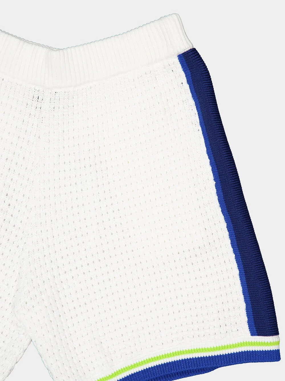 White Crochet Cotton Shorts - Image 4