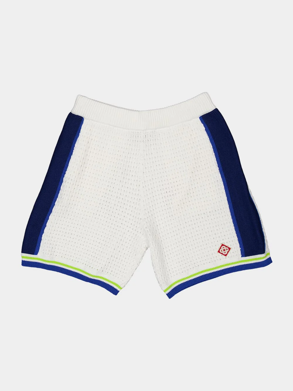 White Crochet Cotton Shorts - Image 5