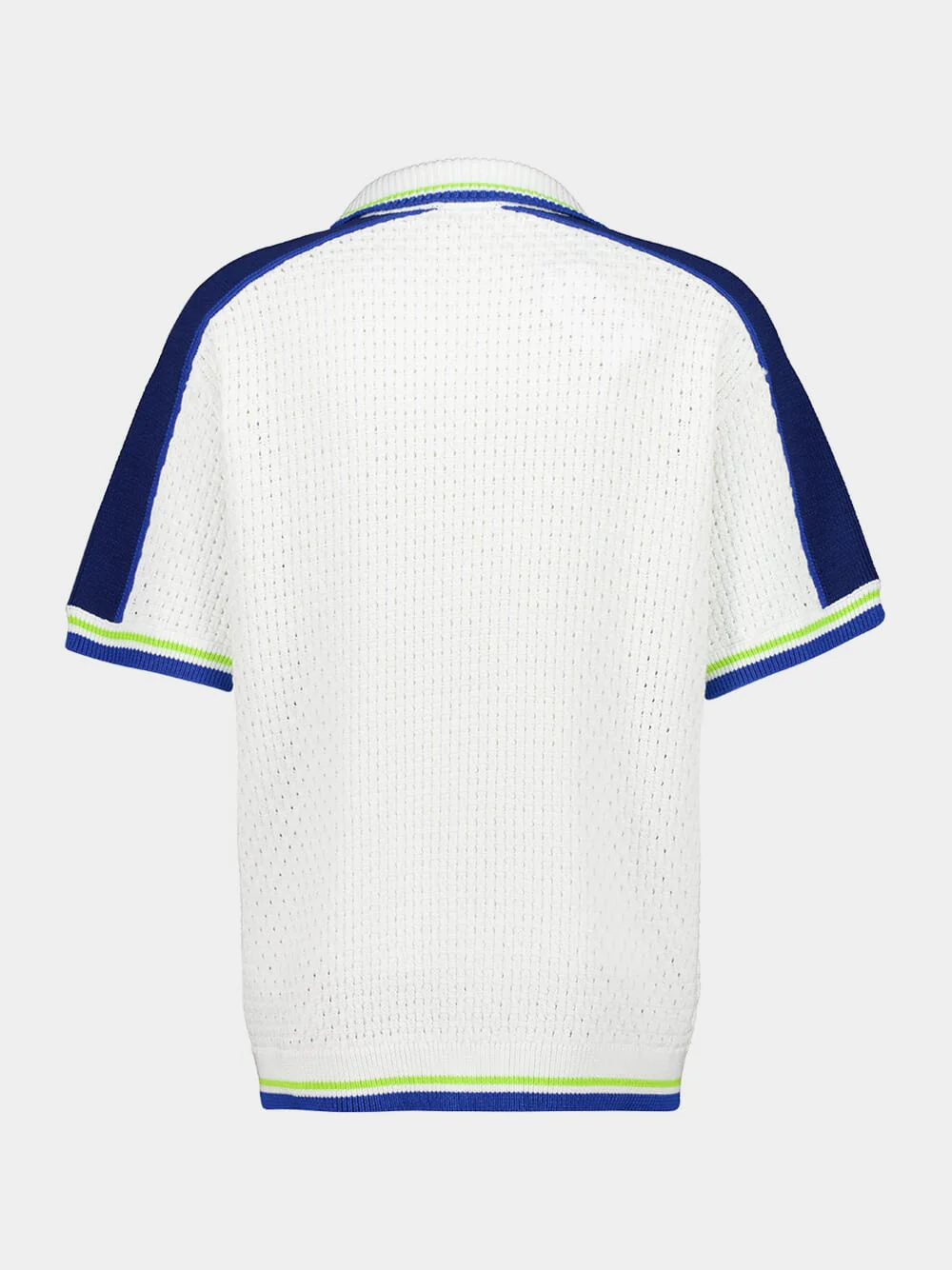 White Crochet Short-Sleeve Shirt - Image 2