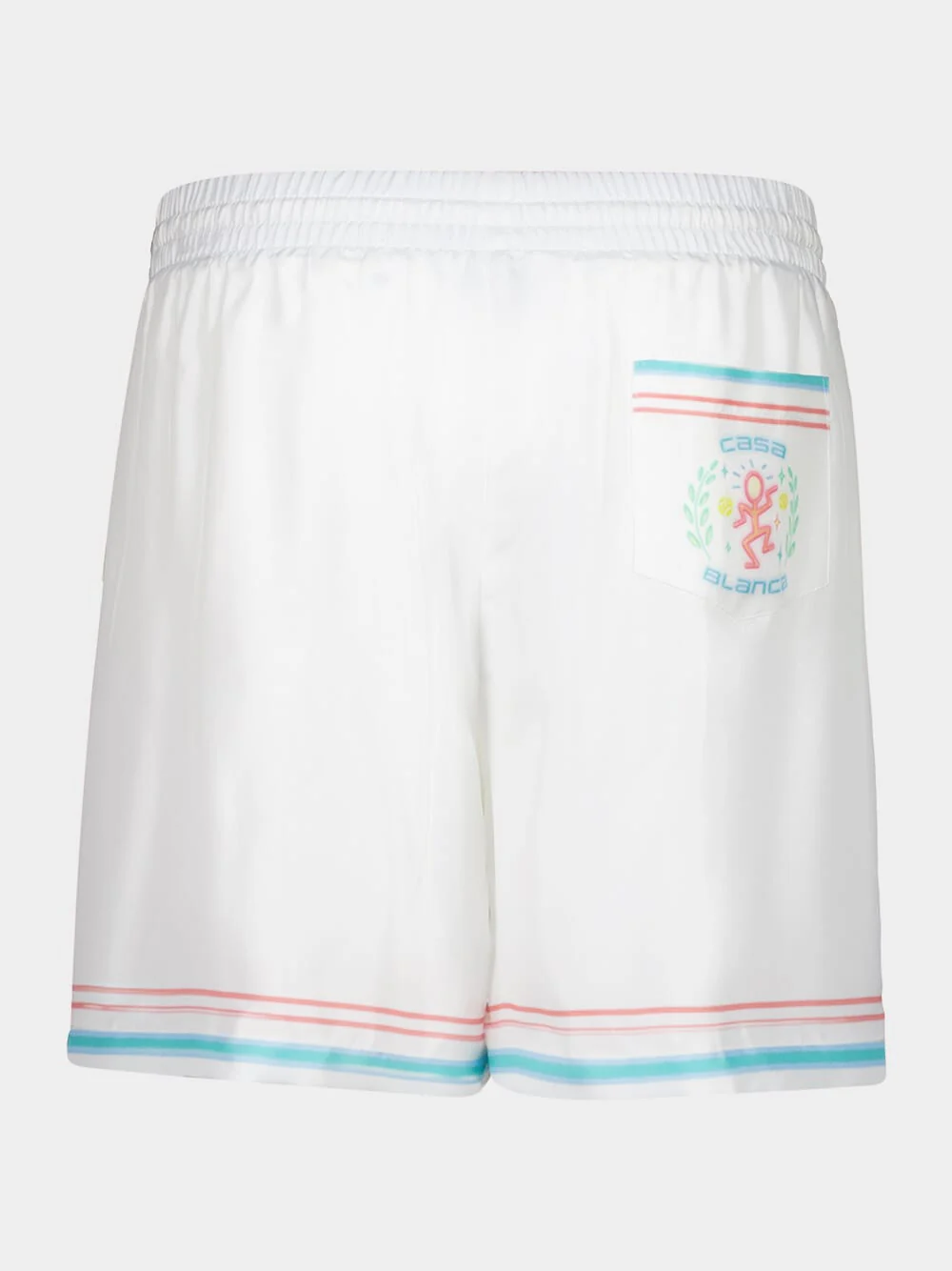 White Dance Joy Silk Shorts - Image 2