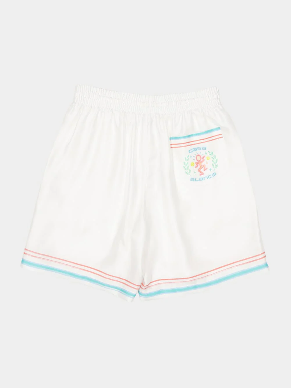 White Dance Joy Silk Shorts - Image 6