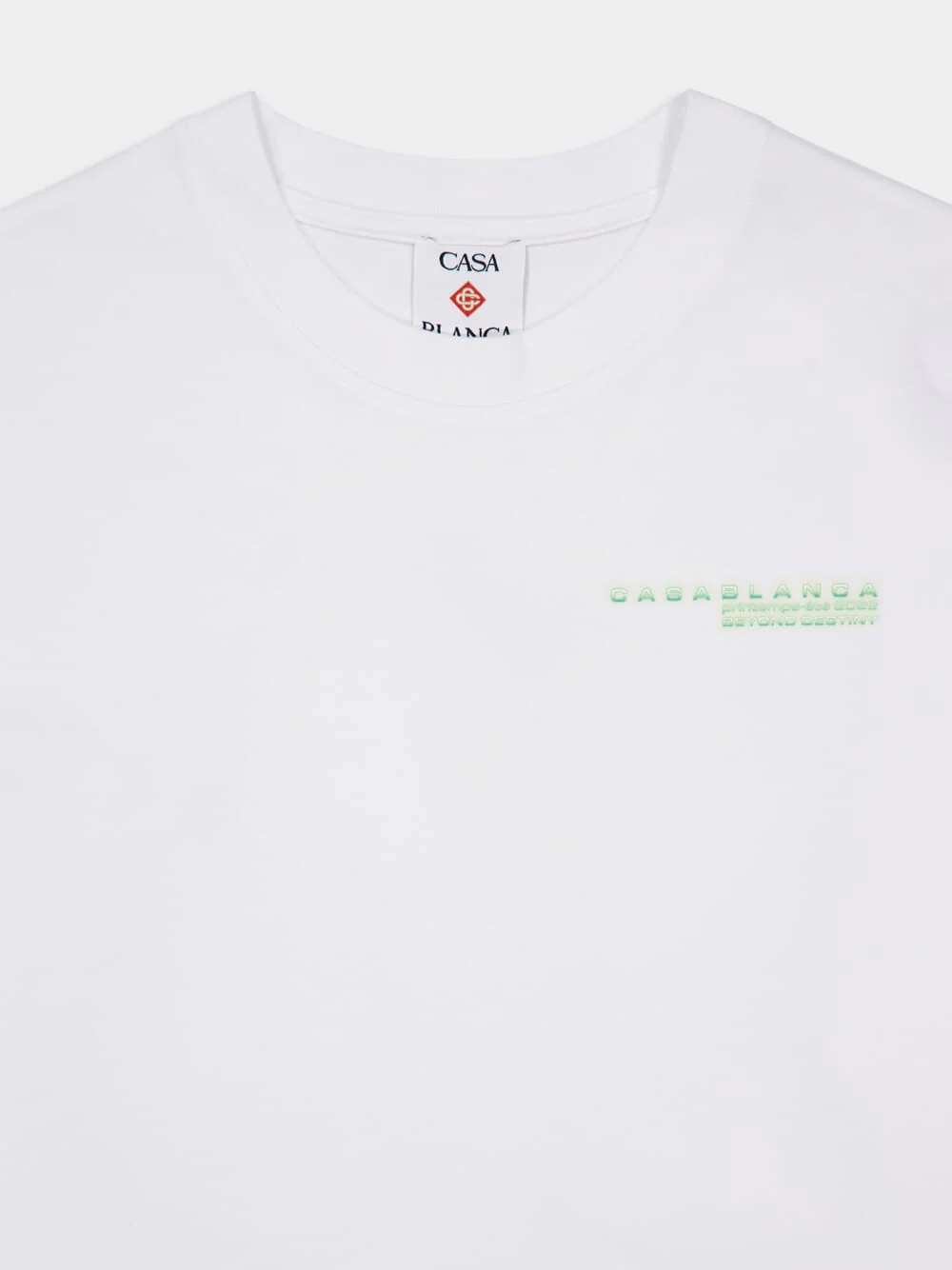 White Glitch Orchid Long-Sleeve T-Shirt - Image 3