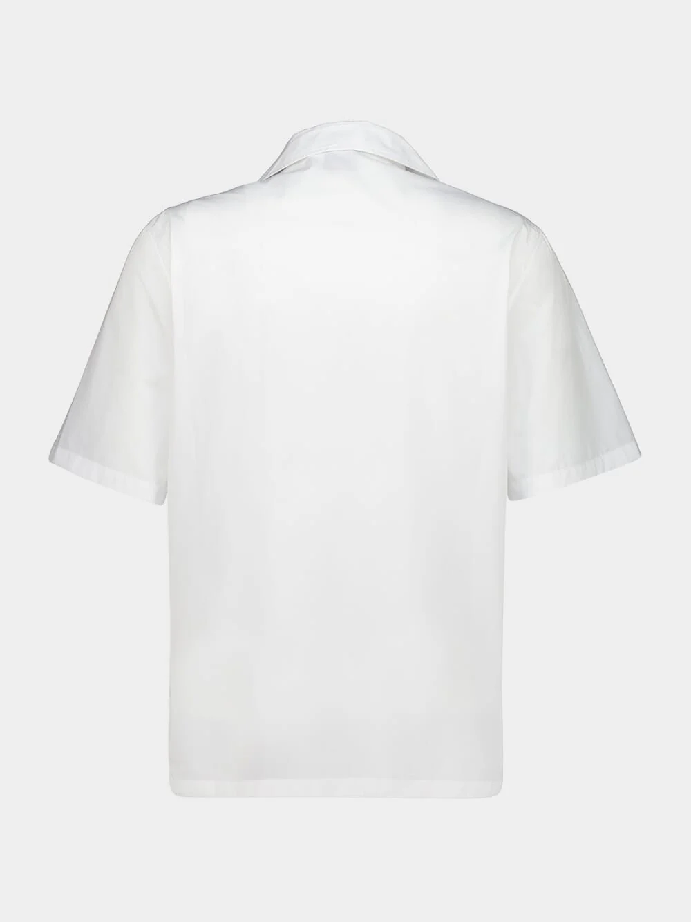 White Graphic Embroidered Short Sleeve Shirt - Image 3