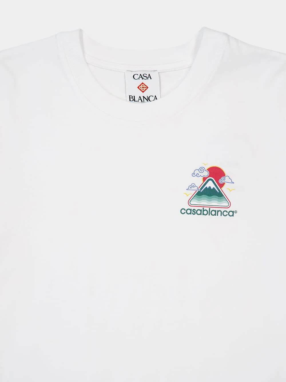 White Montagne Ondulée T-Shirt - Image 3