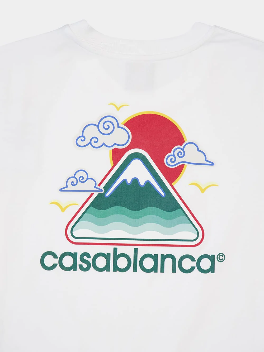 White Montagne Ondulée T-Shirt - Image 4