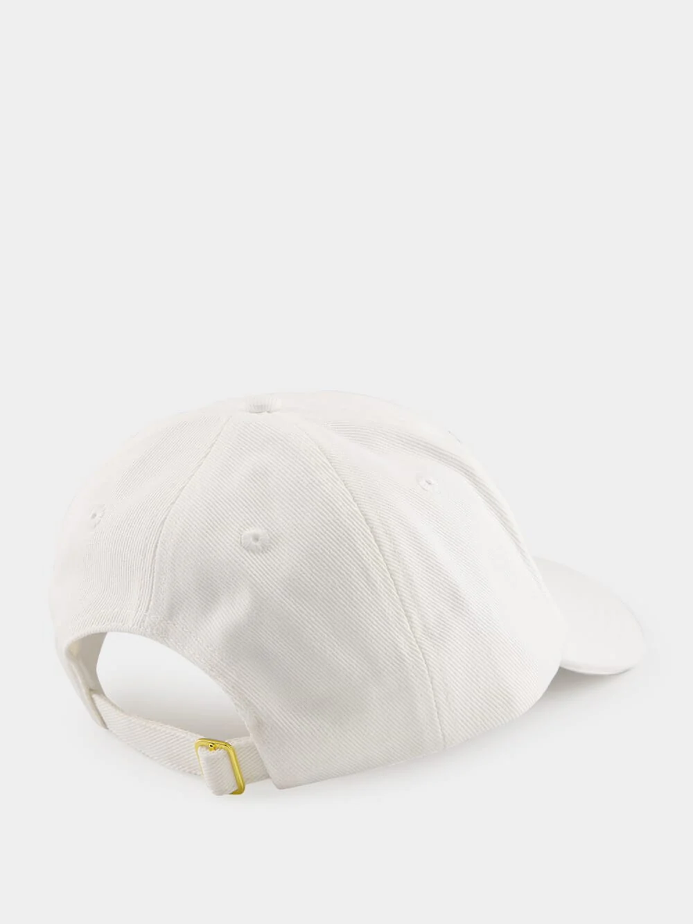 White Oasis Embroidered Cotton Cap - Image 2