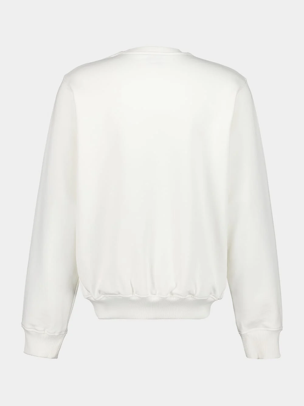 White Oasis Printed Cotton Sweatshirt - Image 2