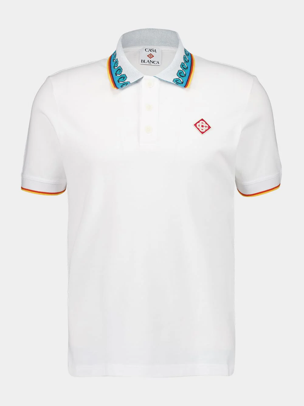 White Organic Cotton Polo Shirt