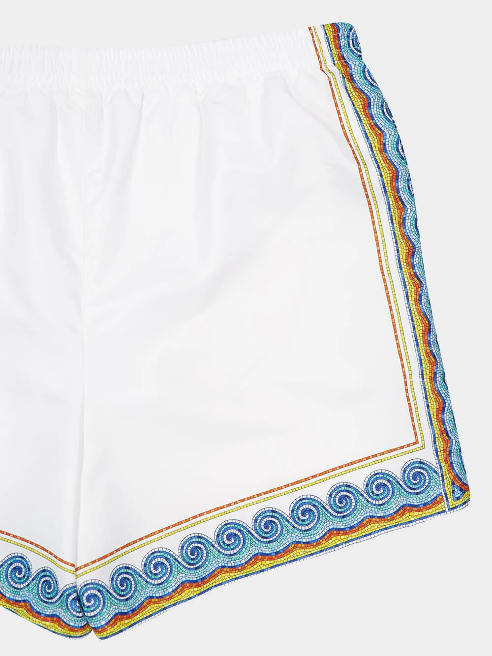 White Printed Beach Club Swim Shorts - Image 4