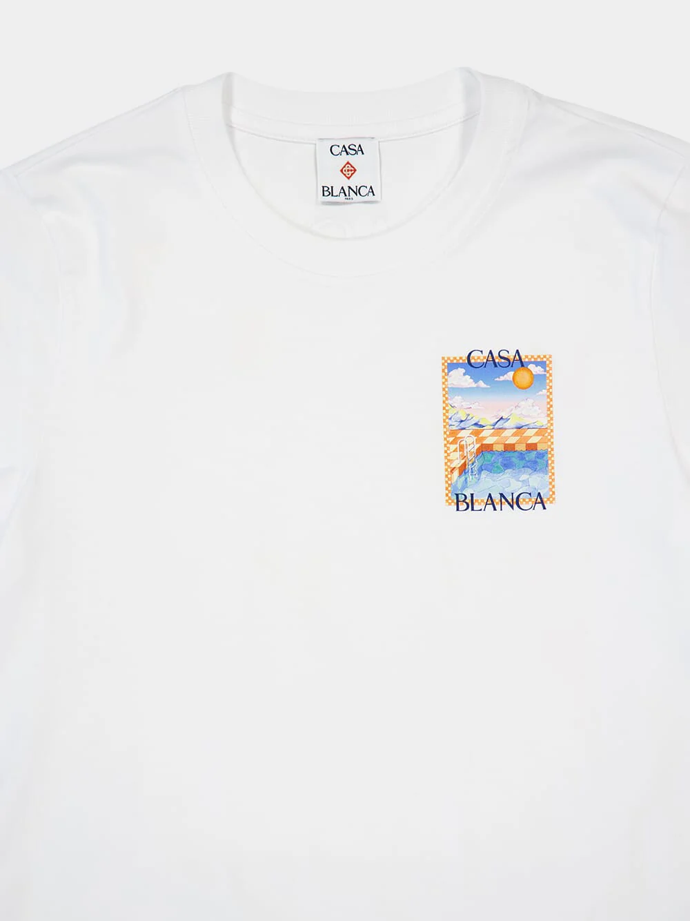 White Surreal Pool T-Shirt - Image 3