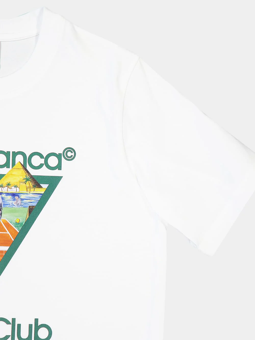 White Tennis Club Graphic T-Shirt - Image 6