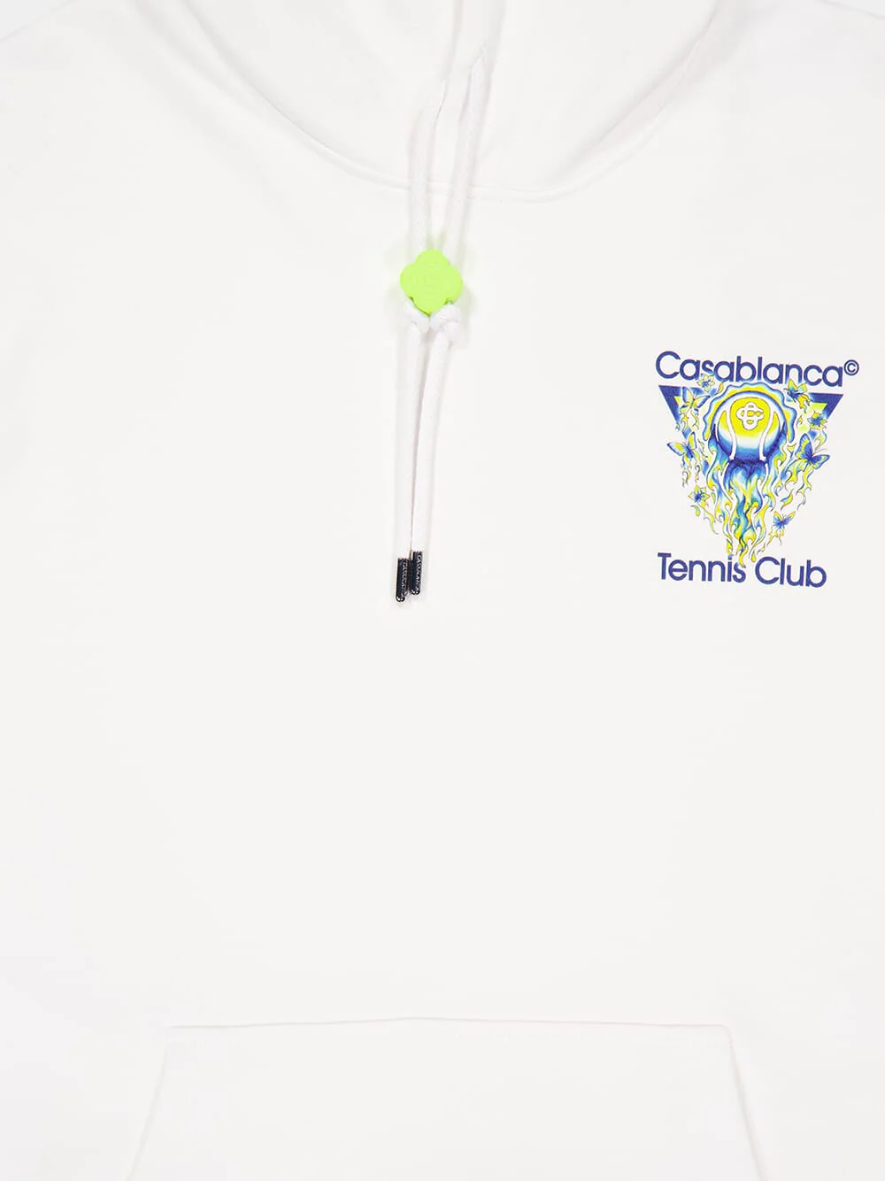 White Tennis Club Icon Hooded Sweatshirt - Image 3