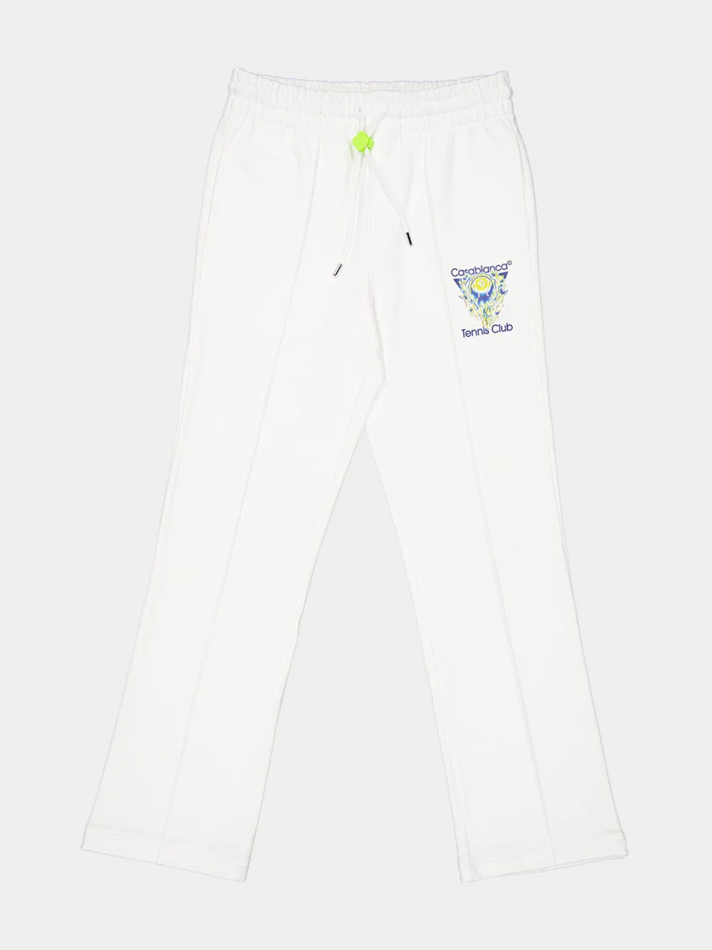 White Tennis Club Icon Pintuck Joggers - Image 4