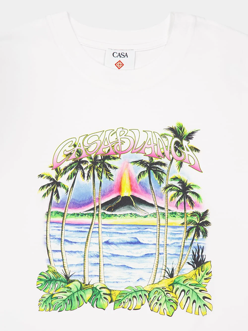 White Volcano Classic T-Shirt - Image 3
