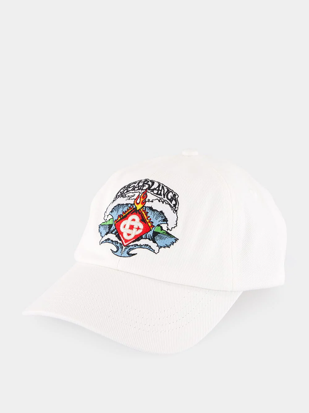 White Waves Cotton Cap