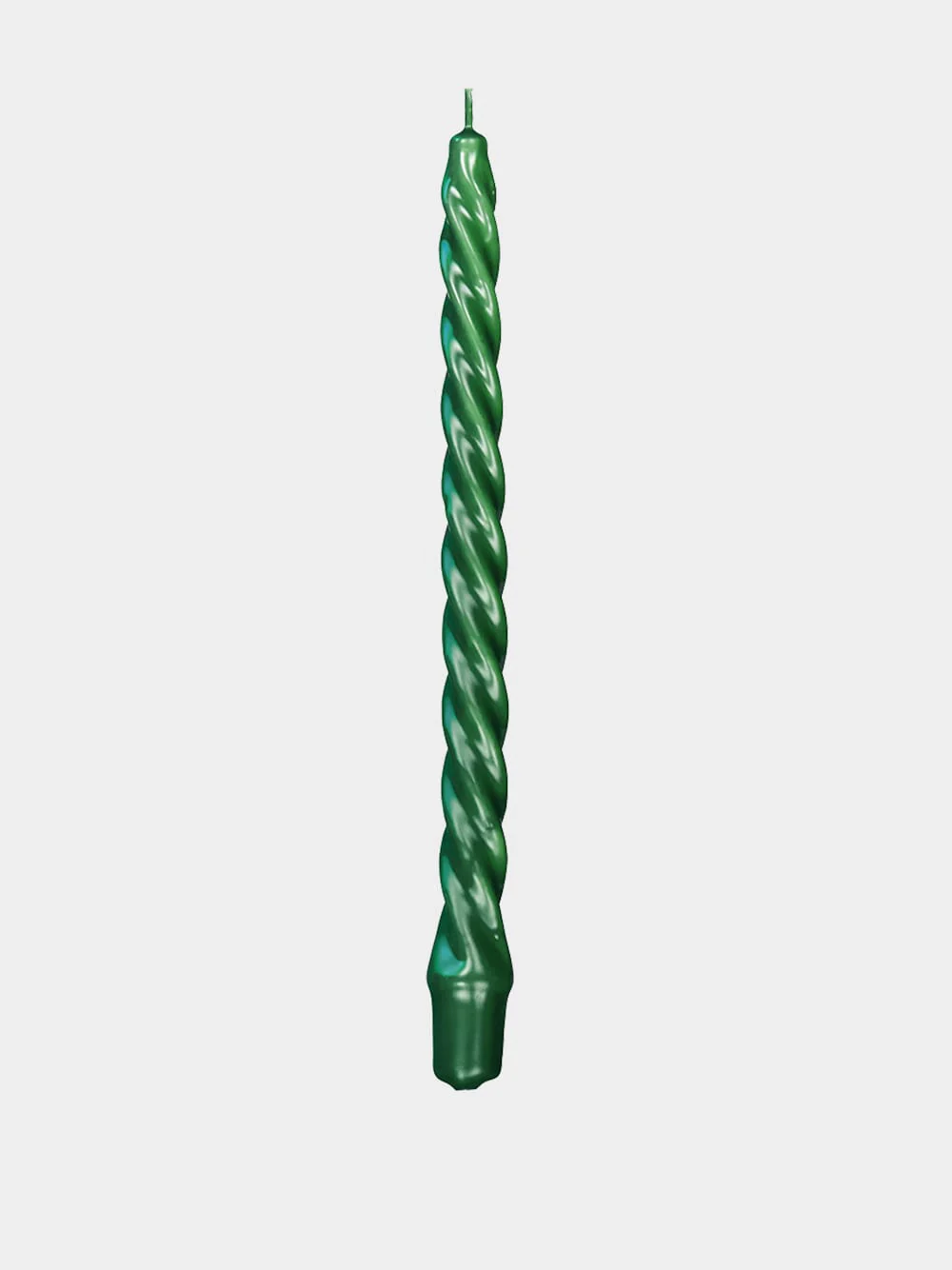 Spiral Green Candle