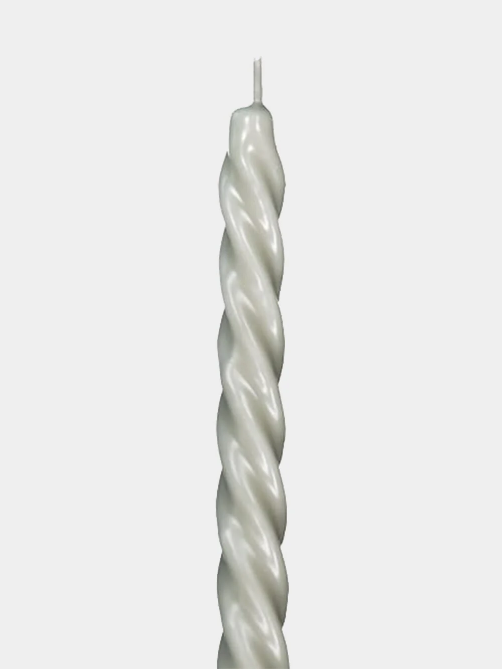 Spiral Grey Candle - Image 2