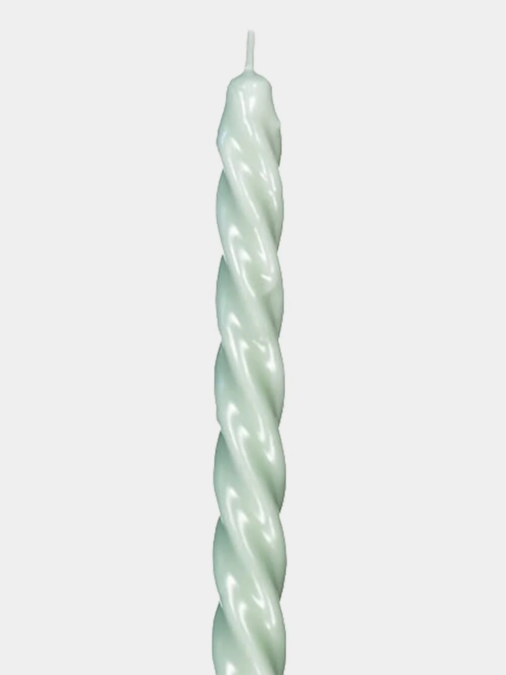 Spiral Light Green Candle - Image 2