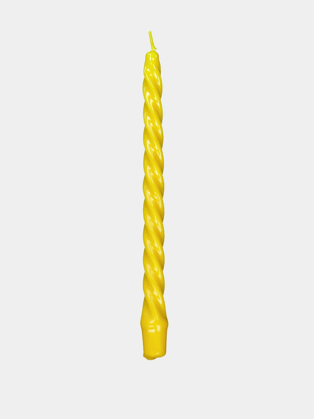 Spiral Yellow Candle