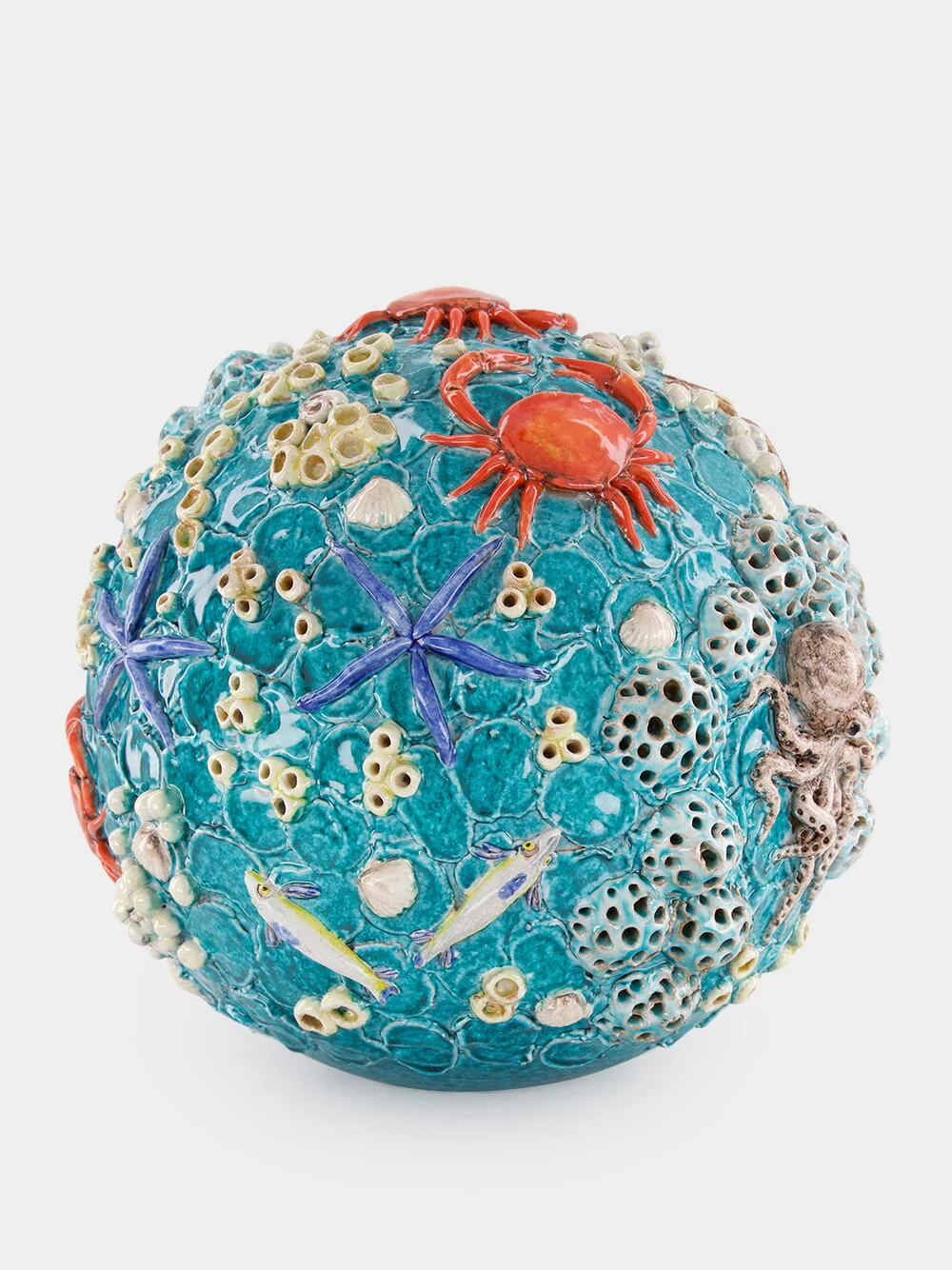 Decorative Sea Life Ceramic Sphere - Image 3