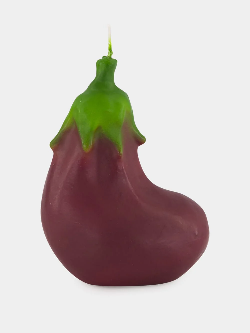 Upright Eggplant Wax Candle