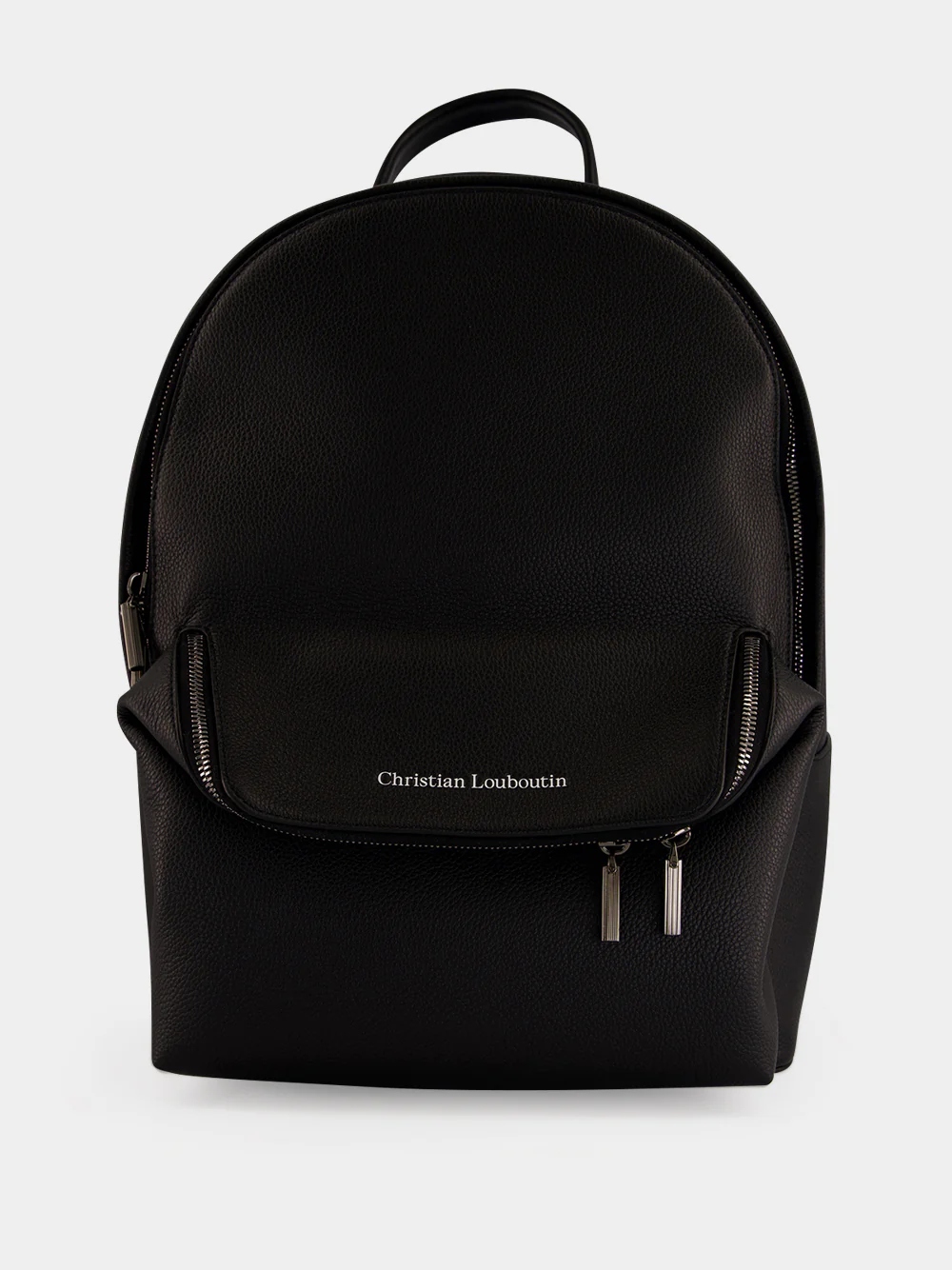 Black Nostalgic Leather Backpack