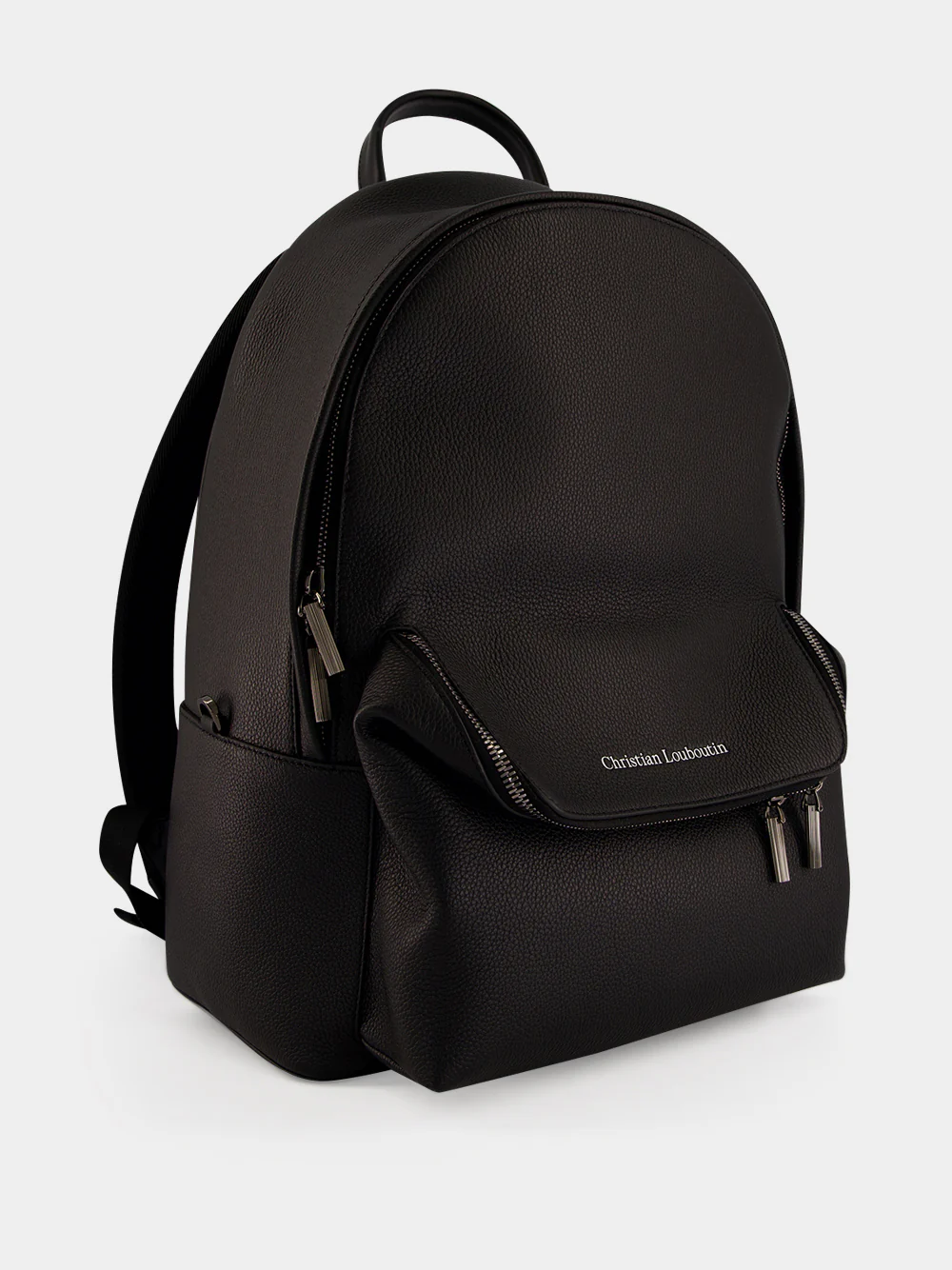 Black Nostalgic Leather Backpack - Image 2