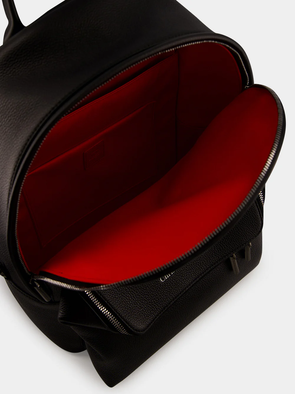 Black Nostalgic Leather Backpack - Image 5