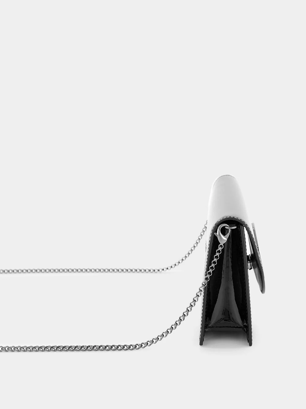 Loubi54 Black Leather Clutch - Image 4