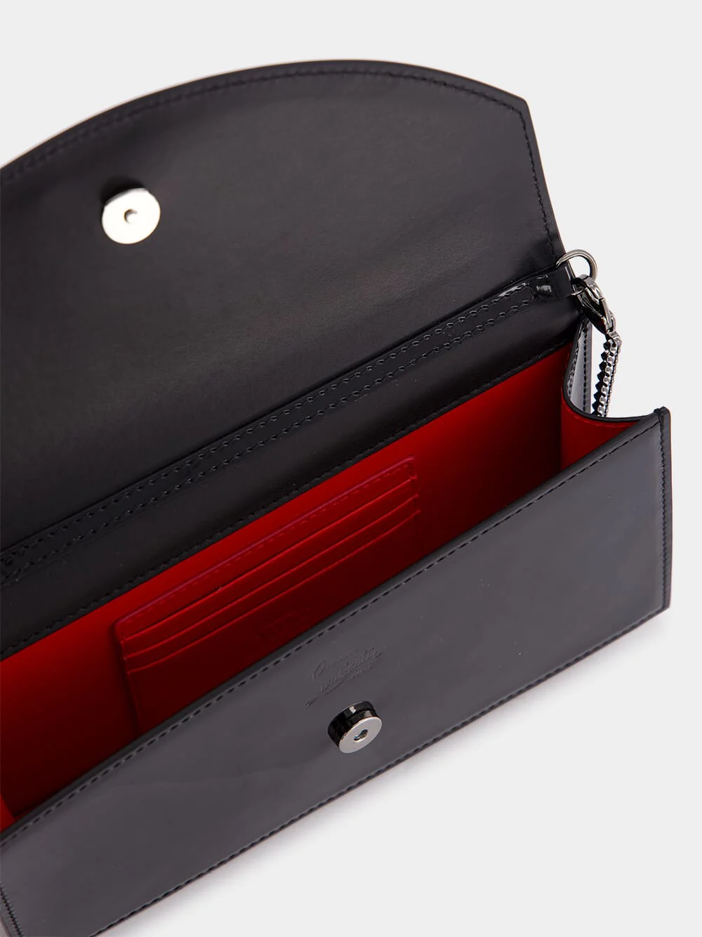 Loubi54 Black Leather Clutch - Image 6
