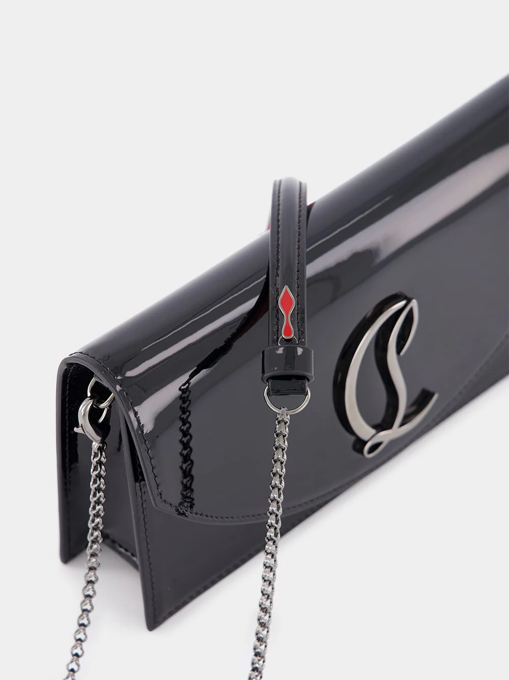Loubi54 Black Leather Clutch - Image 8