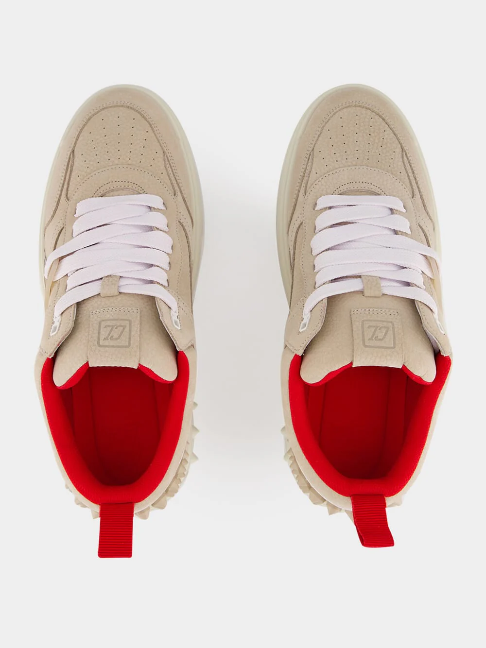 Beige Astroloubi 2 Nubuck Leather Sneakers - Image 4