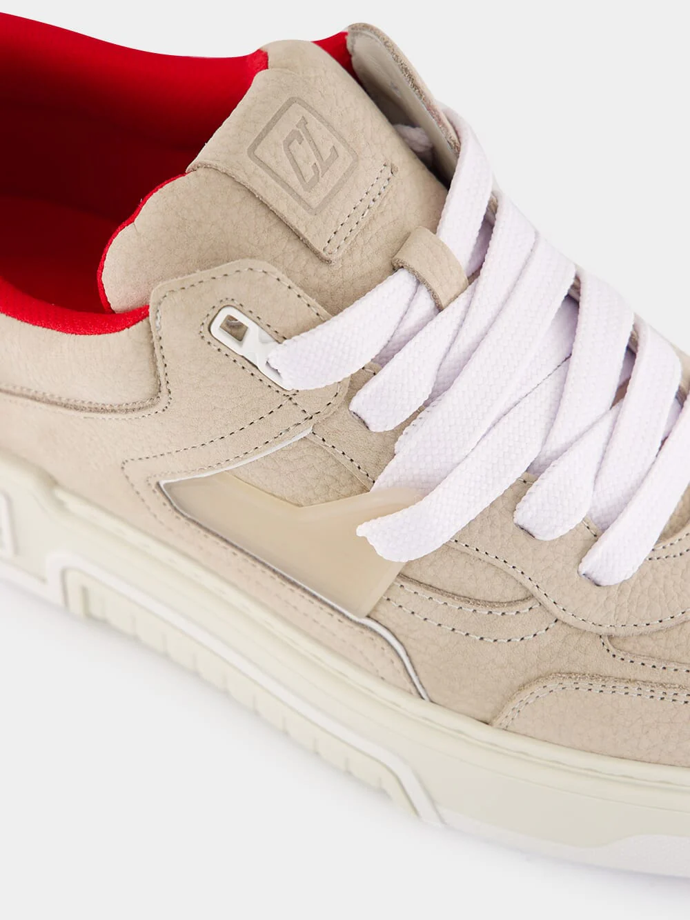 Beige Astroloubi 2 Nubuck Leather Sneakers - Image 7
