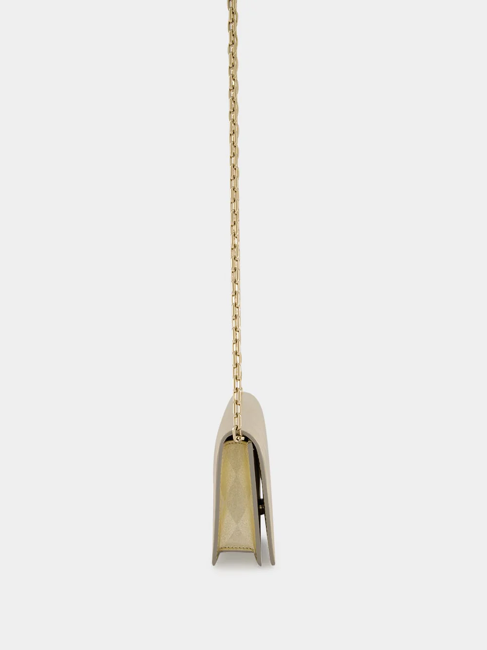 Bettina Light Platine Leather Clutch - Image 4