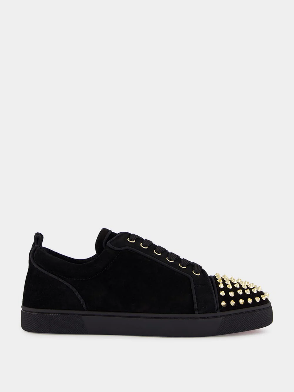 Black and Light Gold Louis Junior Spikes Sneakers