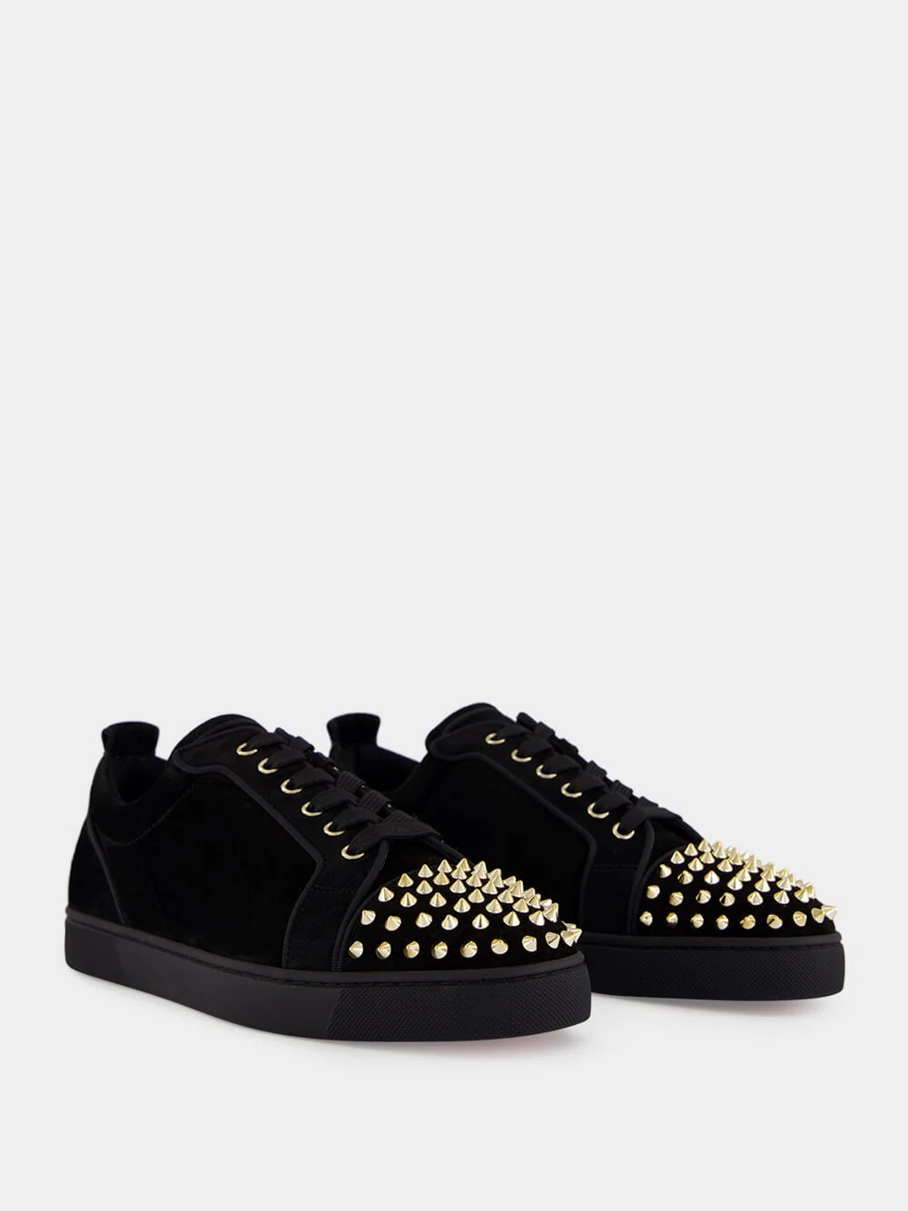 Black and Light Gold Louis Junior Spikes Sneakers - Image 3