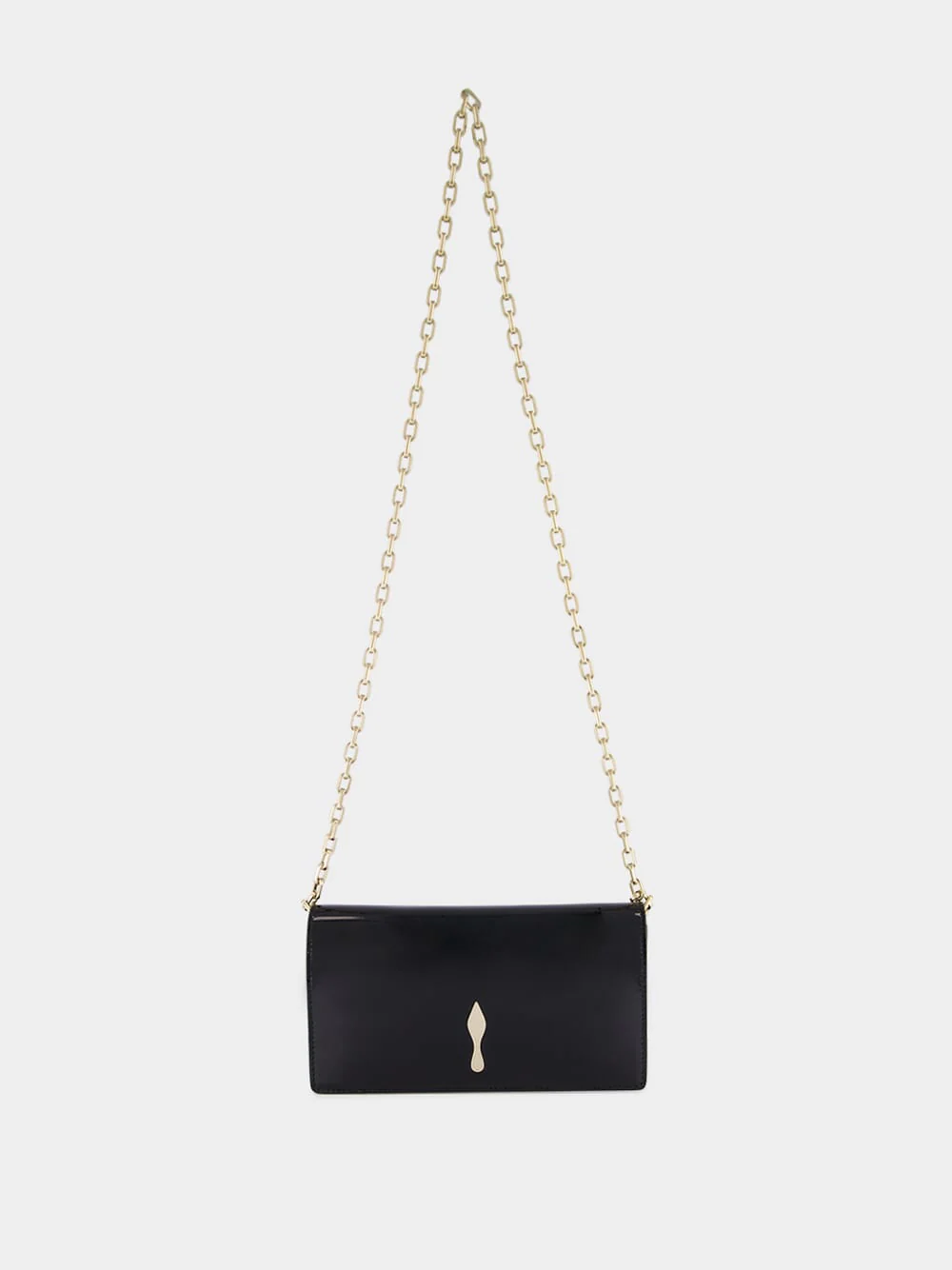 Black Bettina Patent Leather Clutch - Image 2