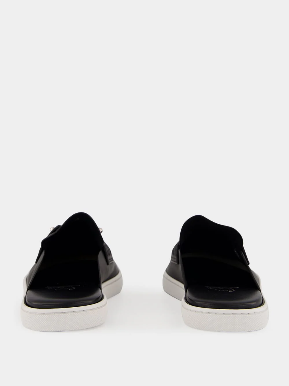 Black Chanme Calf Leather Boat Shoes - Image 6