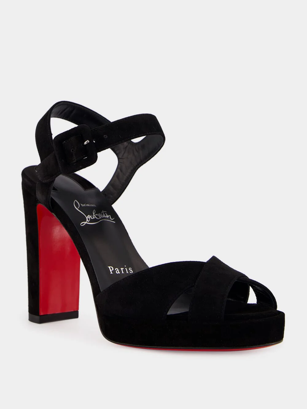 Black Cora 100 High-Heel Sandals - Image 2