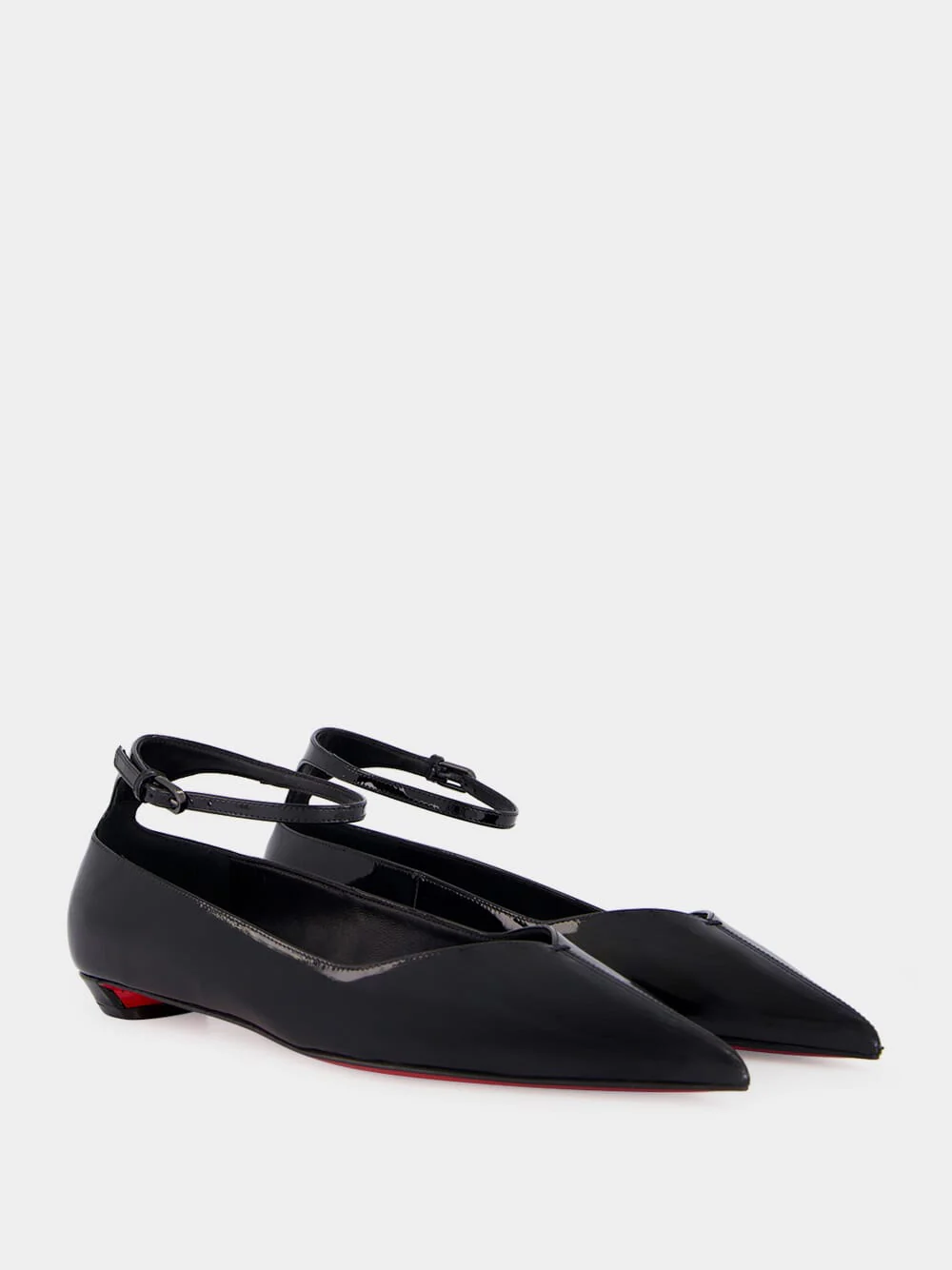 Black Erozeena Patent Ballet Flats - Image 3