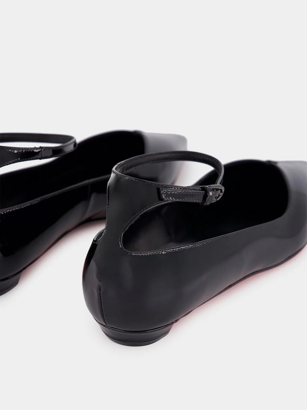 Black Erozeena Patent Ballet Flats - Image 6