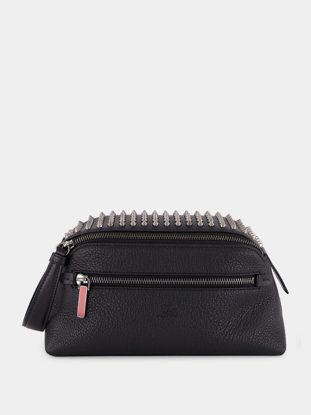 Black Funky Leather Travel Pouch