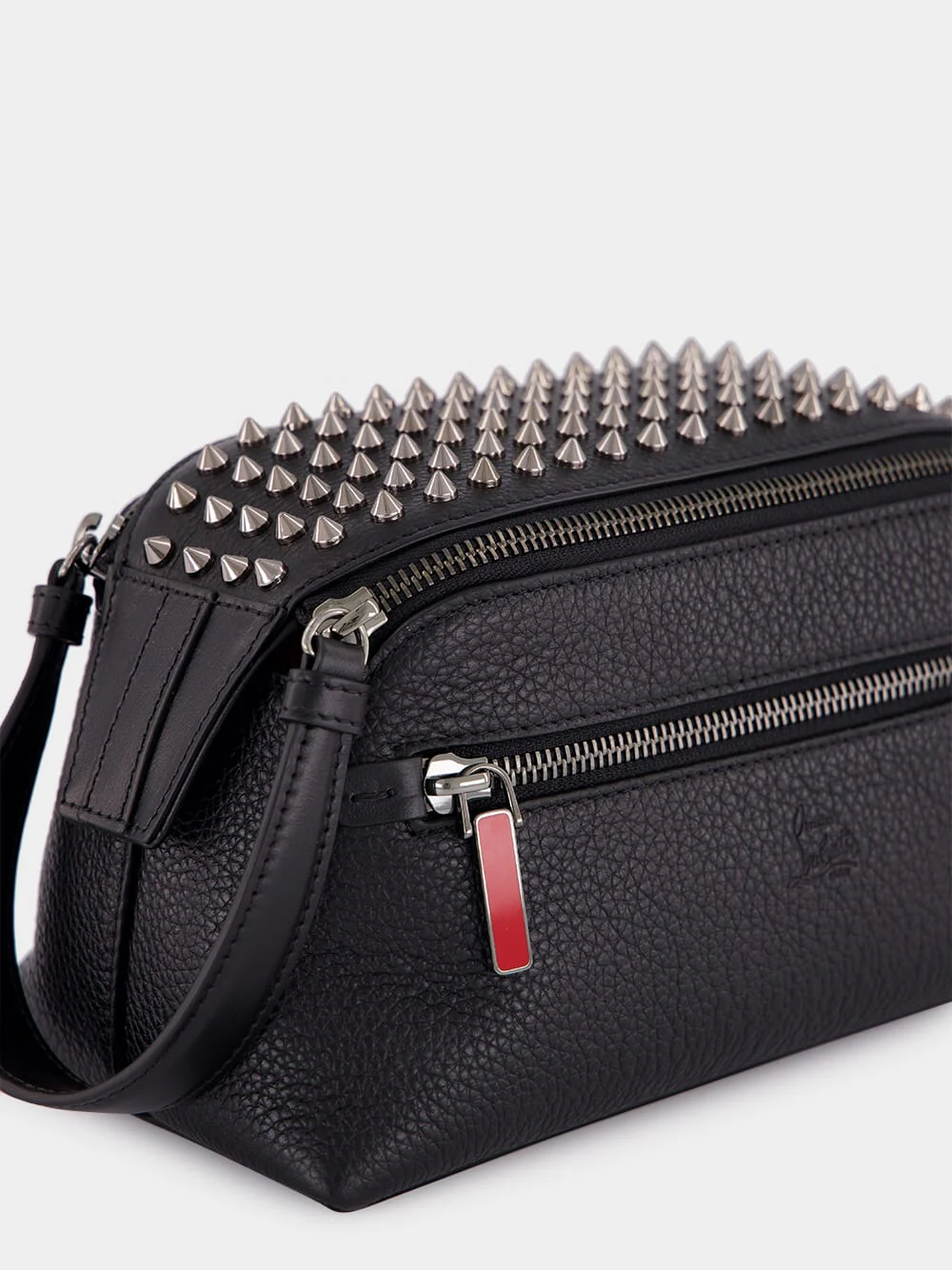Black Funky Leather Travel Pouch - Image 6