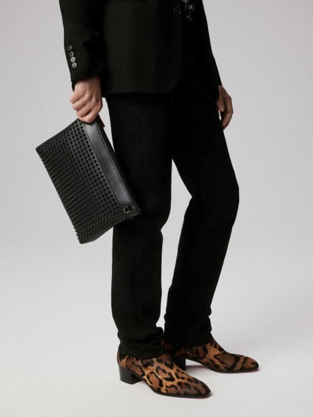 Black Funky Pouch with Spikes - Image 2