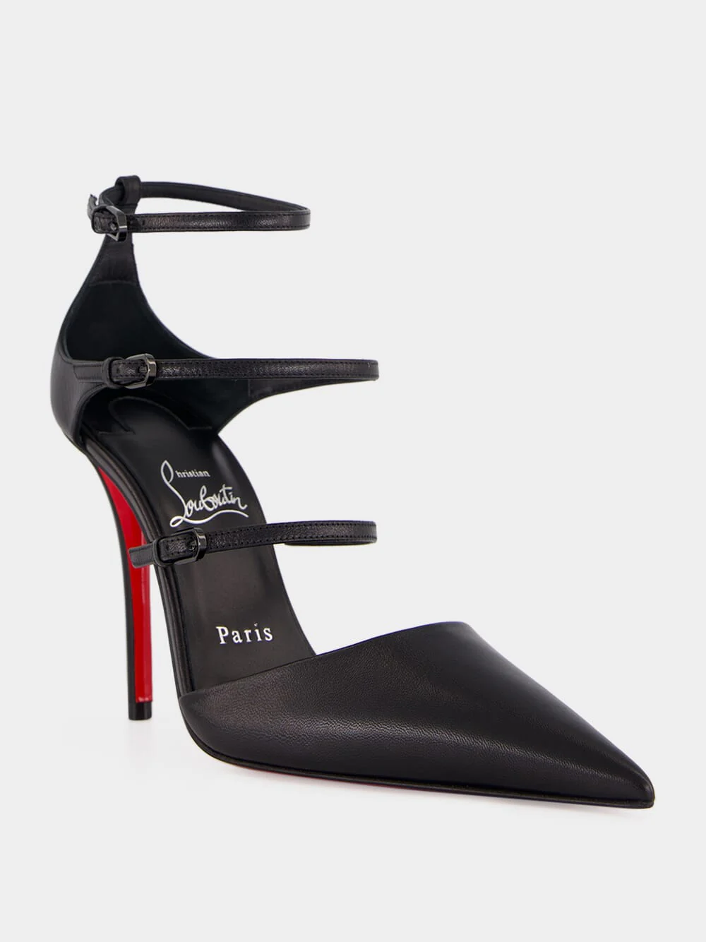 Black Milena 100 Strappy Pumps - Image 3