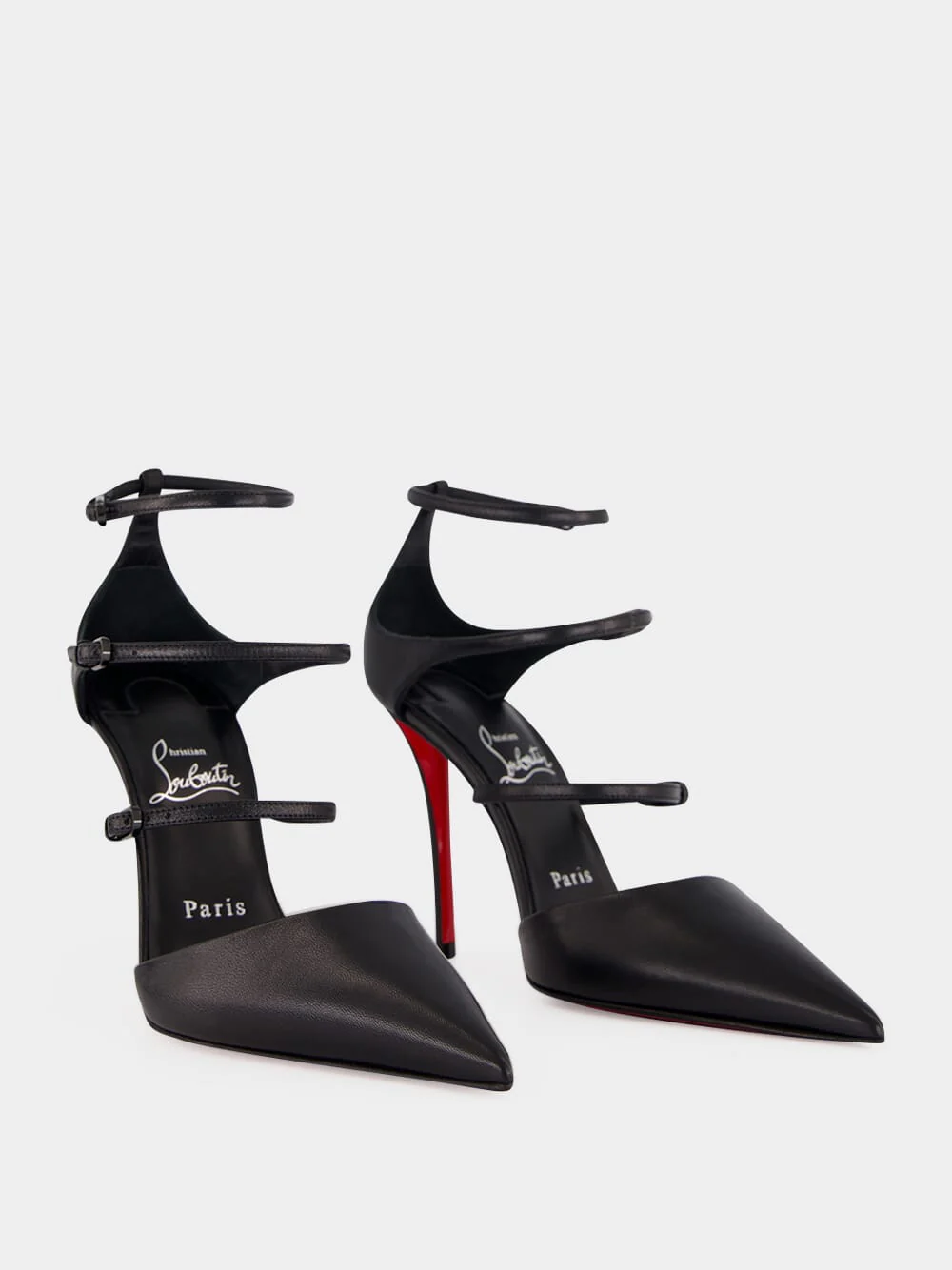 Black Milena 100 Strappy Pumps - Image 4