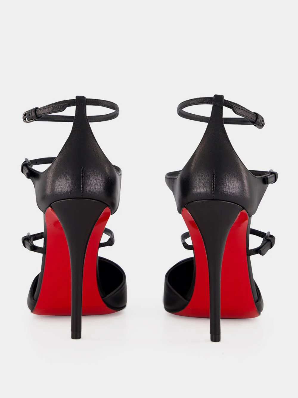Black Milena 100 Strappy Pumps - Image 6