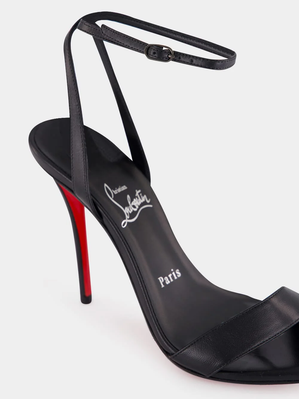 Black Miss Z 100 Strappy Sandals - Image 7