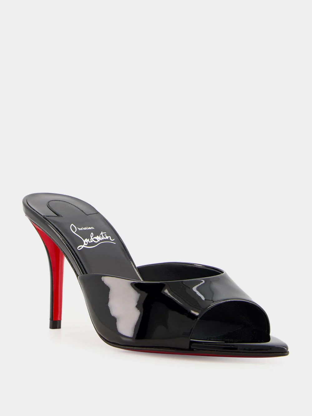 Black Miss Z 80 Patent Leather Mules - Image 3